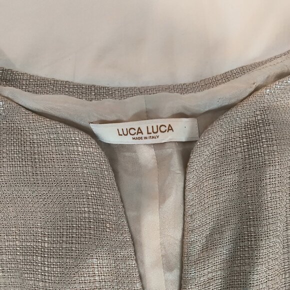 Luca Luca Silver shimmery top and skirt Italy size 40 - Picture 6 of 11
